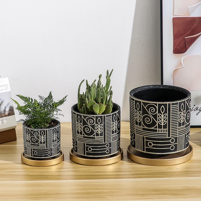 Simple Cylindrical Ceramic Flo - Aloe Vera Pot ulasan dan harga